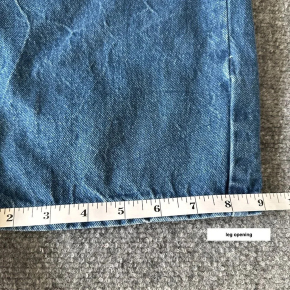 BDG Jeans Womens 28 Crinkle Blue Wash High Rise Loose Straight Leg Casual Denim - Picture 13 of 16